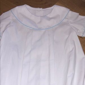 Boutique Bubble Church Monogram Blue Trim 24 M